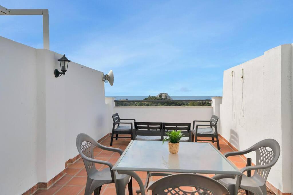 Duplex Con Vistas Al Mar, Piscina Y Gimnasio - Las Abejeras 226 Estepona Extérieur photo
